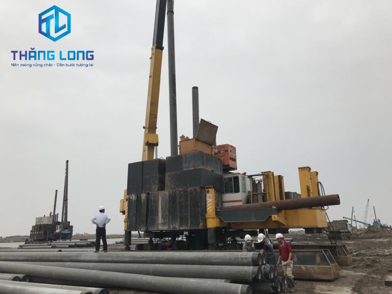 Thăng Long - Cọc Bê Tông Chèm thi công nền móng