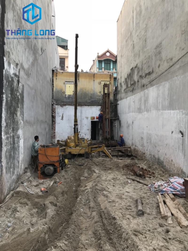 Thăng Long - Cọc Bê Tông Chèm thi công nền móng